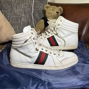 Gucci Ace Signature High Leather 12 G US 13